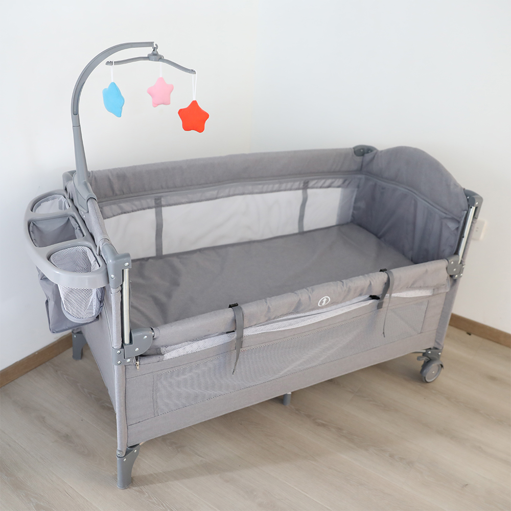 Cunas Para Bebes Portable Cots With Diaper Table Toys Removable Multifunctional Baby Bassinet Bedside Cot Beds For New  Born