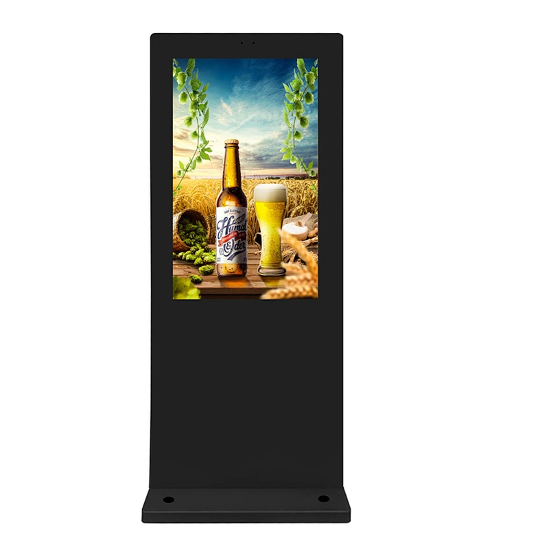 large size ip65 wifi internet touch screen outdoor lcd advertising display floor stand vertical electronic ad players