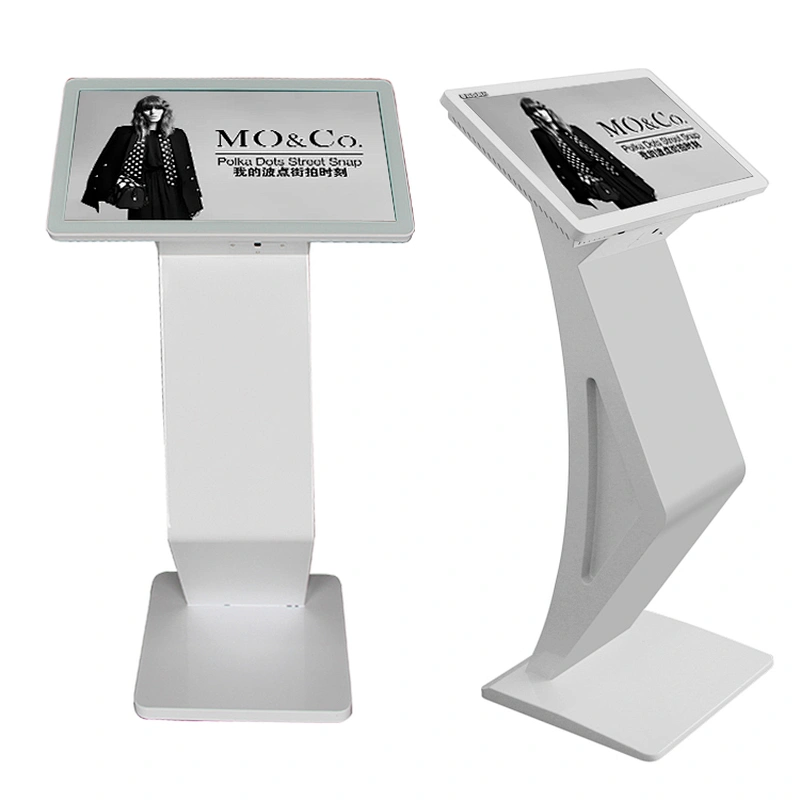 Small Size 19  22 Inch all in one pc LED Digital kiosk touch screen floor stand