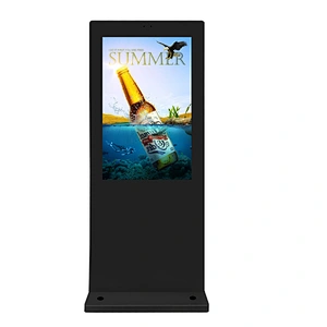 large size ip65 wifi internet touch screen outdoor lcd advertising display floor stand vertical electronic ad players