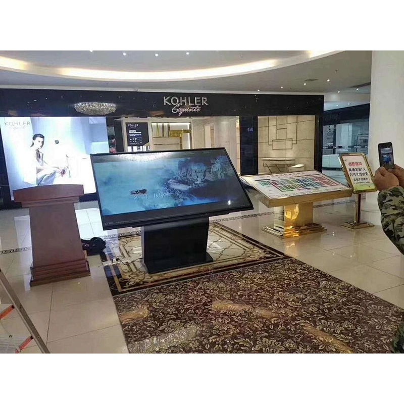 horizontal high definition interactive kiosk pricing 42 inch standing interactive information kiosk