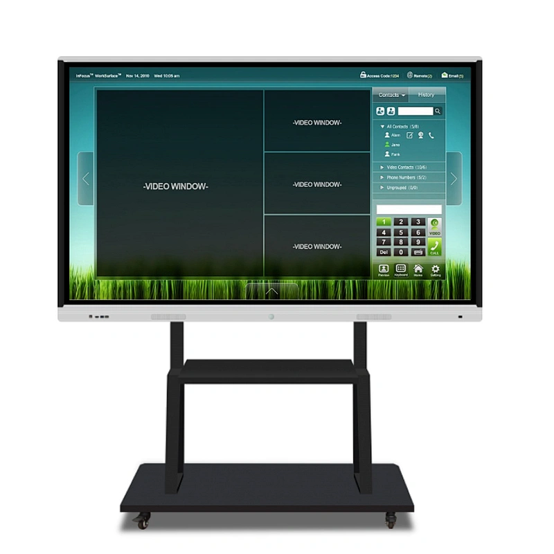 New Style 75 Inch Portable No Projector Finger Touch Interactive Whiteboard All In One