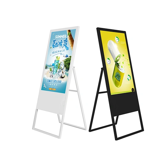 Envío fácil 32 43 50 55 pulgadas de pie LCD táctil digital de señalización táctil con Wifi