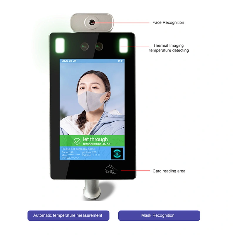 Airport Face recognition thermometer Infrared Thermometer