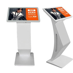 indoor all in one dual system 42 inch standing information pc touch screen interactive kiosk