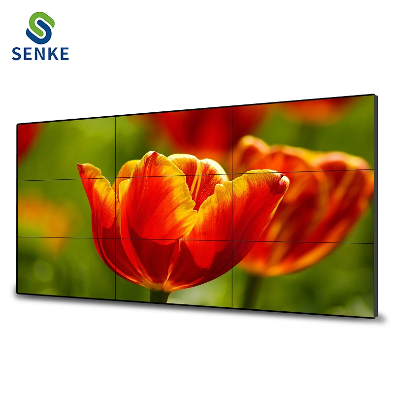China factory 8mm 2*2 3*3 narrow bezel  LCD LED video wall controller mount display
