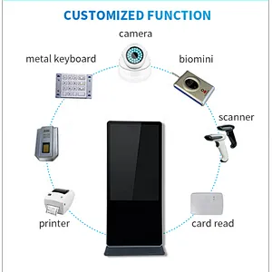 32 43 50 55 65 inch high brightness free stand lcd digital signage player advertising led display screen