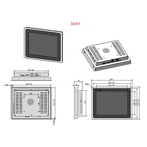 Fast delivery 10.1 Inch Embedded Desktop Touch Screen Tablet All In One tv Computer Industrial pc