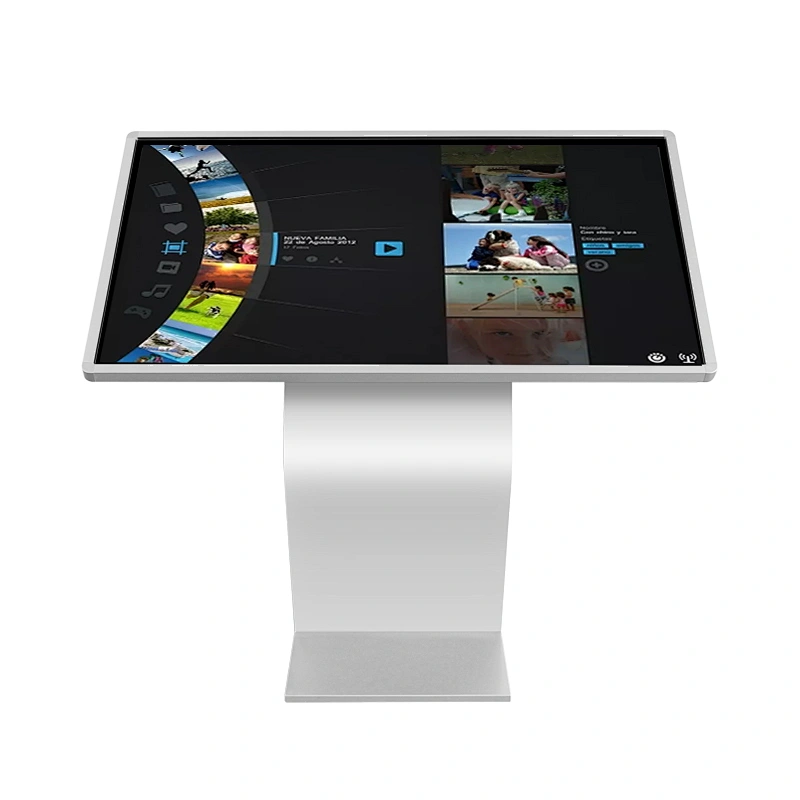 indoor network wifi all in one pc interactive  floor stand touch screen kiosk 55