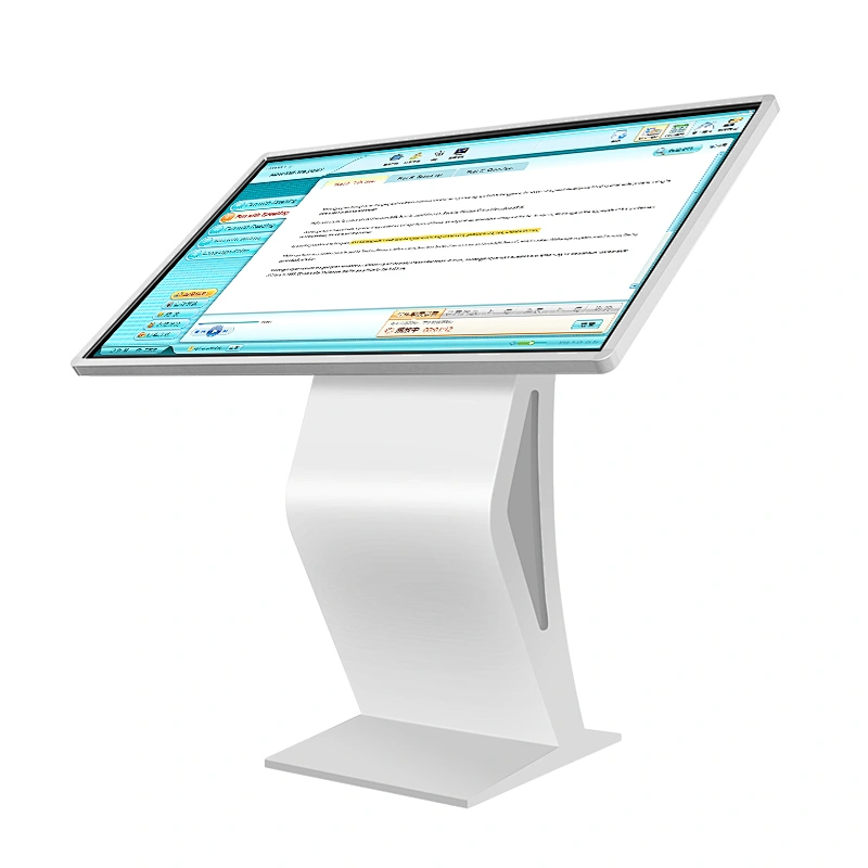 60 inch floor stand infrared touch screen self-service terminal information checking kiosk