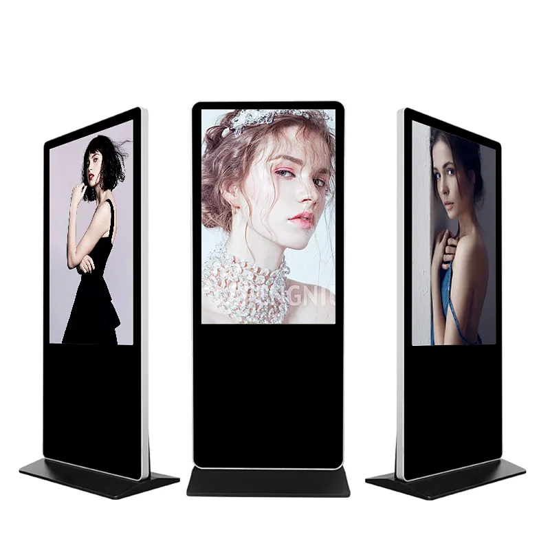 43  inch vertical floor stand led lcd commercial indoor screen digital advertising display price