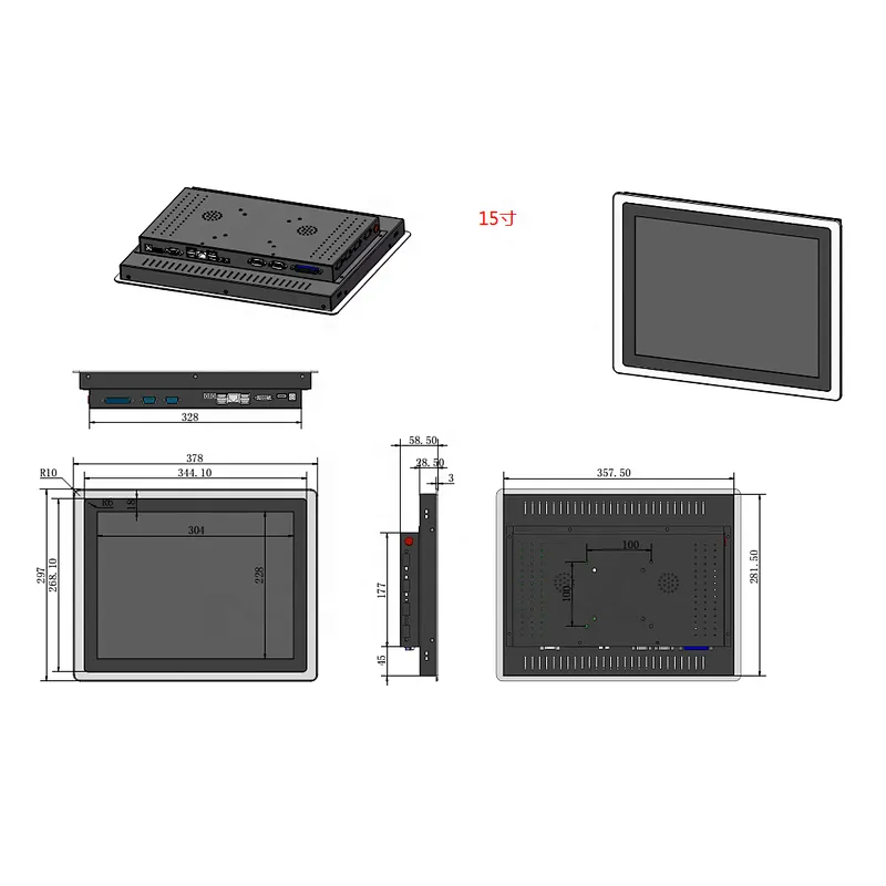 15 Inch Capacitive High Quality Cheap  Windows Tablet Screen Touch PC