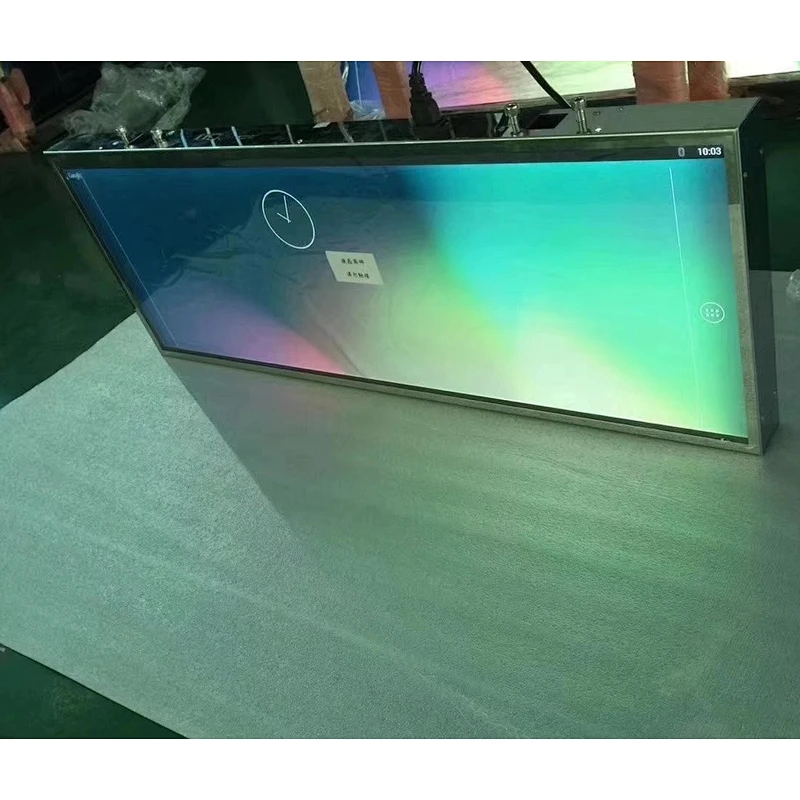 Hot Selling 28 Inch 1080P Full HD Ultra Wide Lcd Bar Touch Screen Bus Advertising Display