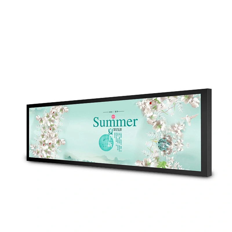 SENKE 19.1/24/28/37 Inch Wall Mount Bar Lcd Screen Display Monitor Ultra Wide For Metro