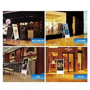 Hot selling Export 43 Inch Portable Free Standing Led Displays Street Advertising Screen Player