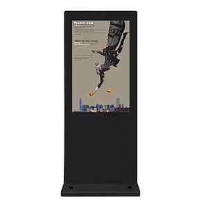 high quality waterproof ip65 outdoor floorstand advertising display monitor digital signage player with software wifi
