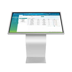 Indoor 65 inch lobby information interactive information kiosk self service touch screen