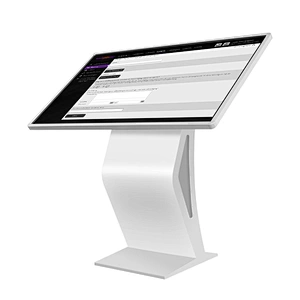 Indoor 65 inch lobby information interactive information kiosk self service touch screen