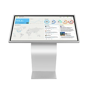 50 Inch Interactive Digital Floor Stand Information Kiosk Terminal  Multi Touch Screen Kiosk