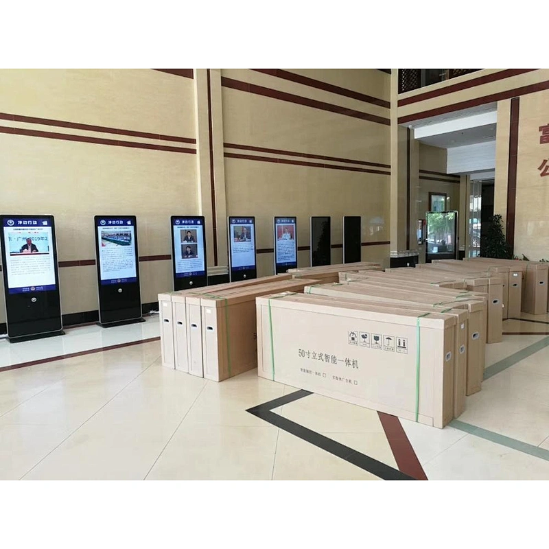 43  inch vertical floor stand led lcd commercial indoor screen digital advertising display price