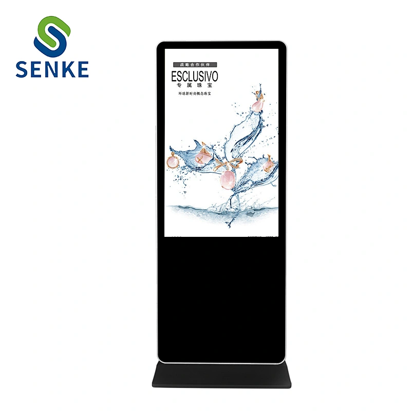 Indoor floor standing 65 inch touch screen LCD digital signage