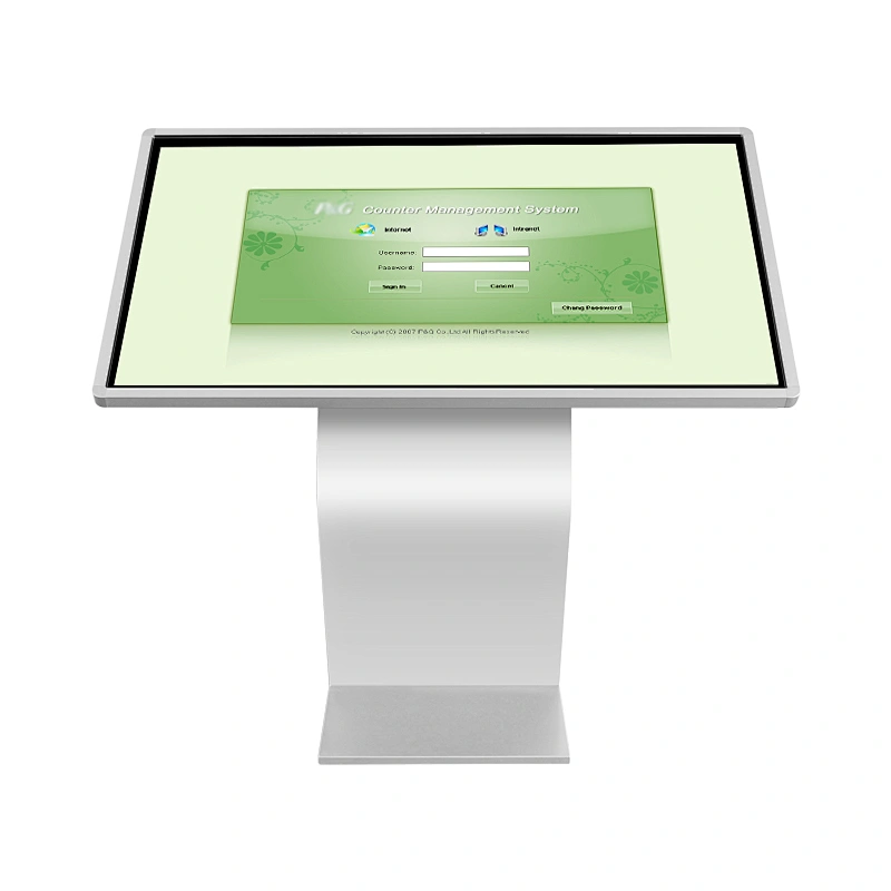32 inch sensitive floor stand indoor digital kiosk stand pc touch screen
