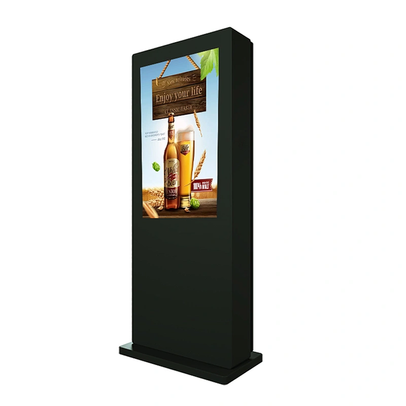 32-86 inch outdoor free stand advertising led display screen price/ Guangdong digital signage kiosk