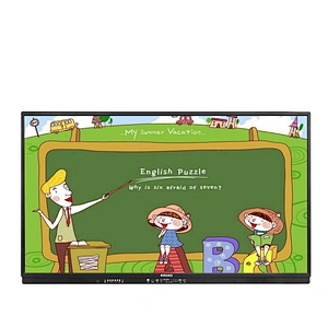 86 inch e-board led touchscreen pc wall mounted smart all in one pc interactive whiteboard  for education conference