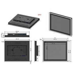 18.5 Inch Embedded Touchscreen Computer Industrial Mini With Parallel Port Tablet PC