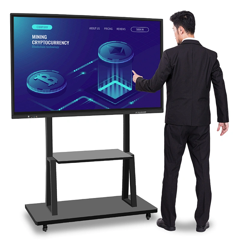digital portable touch screen interactive smart board whiteboard 65 inch all in on pc