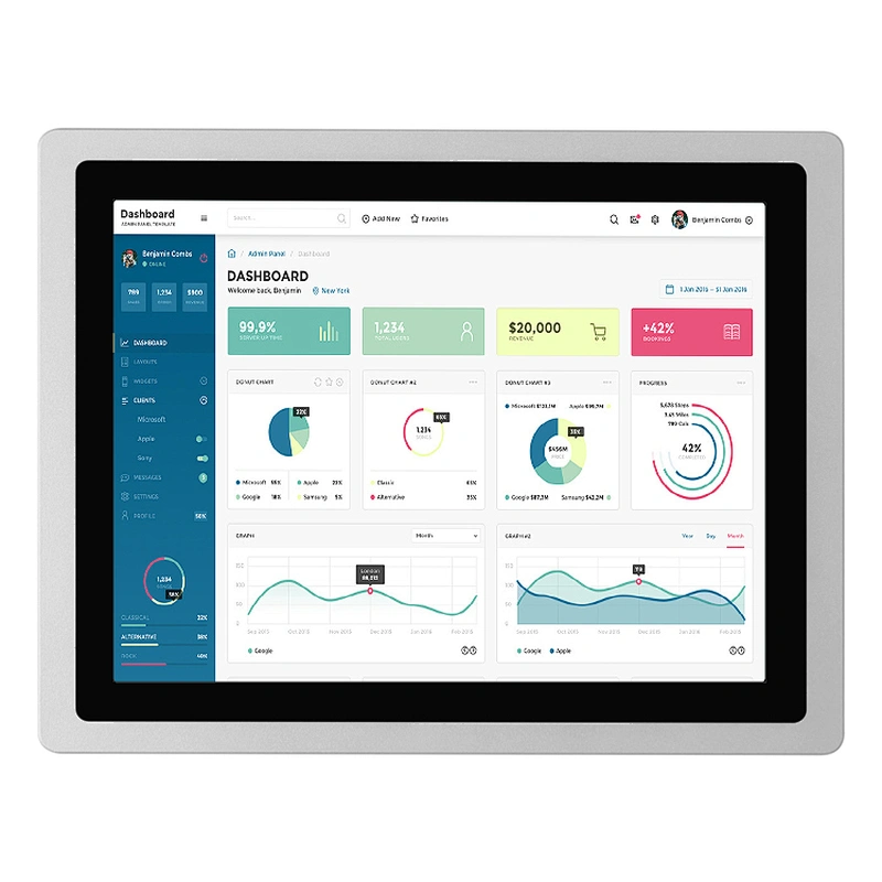 Fast delivery 10.1 Inch Embedded Desktop Touch Screen Tablet All In One tv Computer Industrial pc