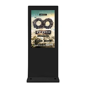 32-86 inch outdoor free stand advertising led display screen price/ Guangdong digital signage kiosk