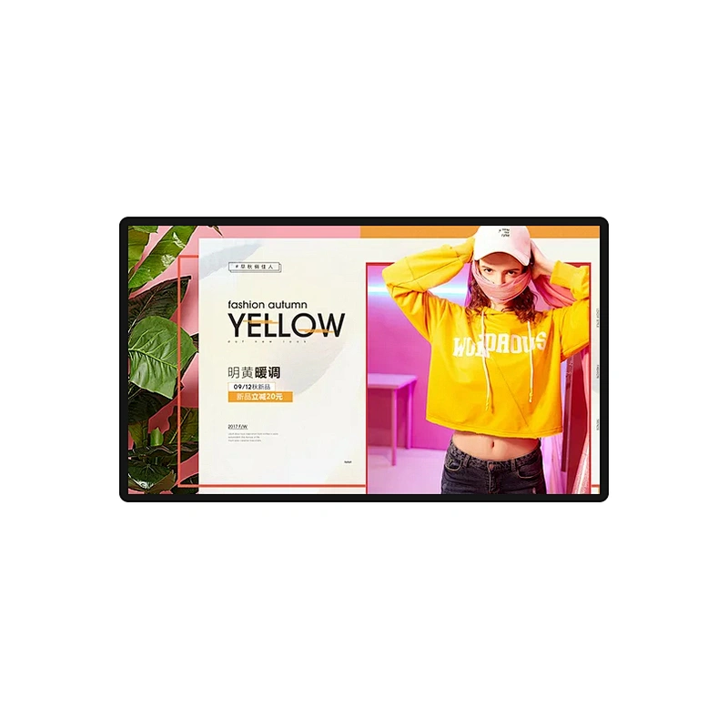 embedded wall mounting 19 inch digital signage player lcd display screen advertising