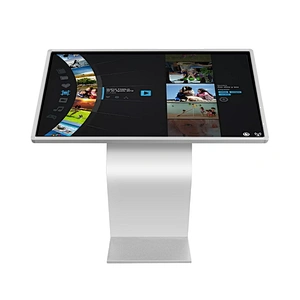 Pantalla táctil de 50 pulgadas todo en uno precio de quiosco de información de stand gratuito de guangzhou para centro comercial / aeropuerto / hotel