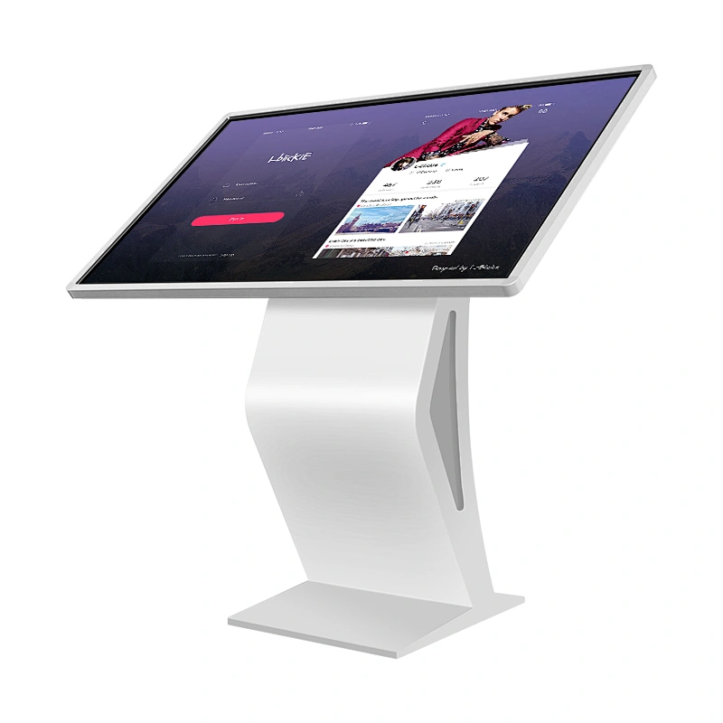Pantalla táctil de 50 pulgadas todo en uno precio de quiosco de información de stand gratuito de guangzhou para centro comercial / aeropuerto / hotel