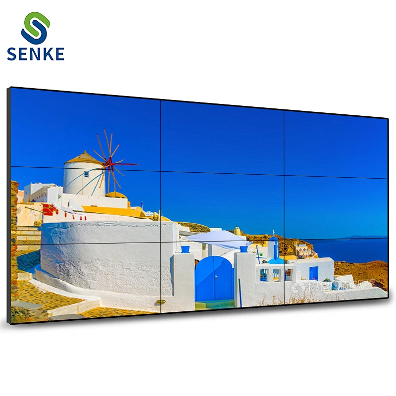 China factory 8mm 2*2 3*3 narrow bezel  LCD LED video wall controller mount display