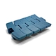 Flush Grid Belt For Slat Conveyor
