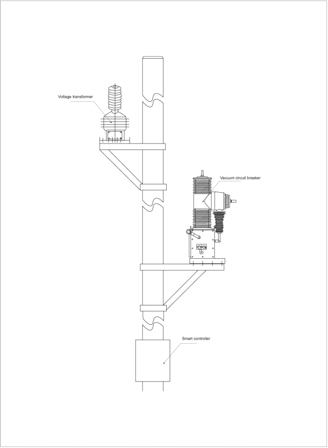 33kV Outline and installtation dimension drawing