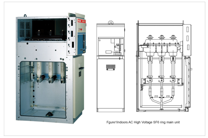 indoor ac high voltage sf6 ring main unit