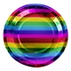 Rainbow Iridescent - Disposable Tableware 9" Round Plates