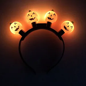 Halloween - Light-Up Pumpkin Hair Accessory