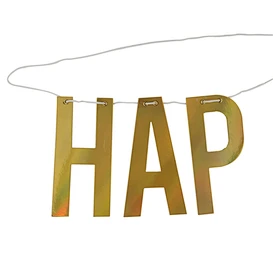 Gold Foil - Banner,Happy Birthday
