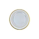 Gold Foil Plastic Tableware 7.5" Plate