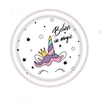 Unicorn - Disposable Tableware 7IN  Round  Plates