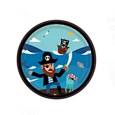 Pirate Captain - Disposable Tableware 7IN Round Plates