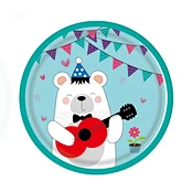 Bear - Disposable Tableware 9IN Round Plates