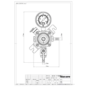 TALOS Secondary Plug +2barbs CO2 Beer Regulator