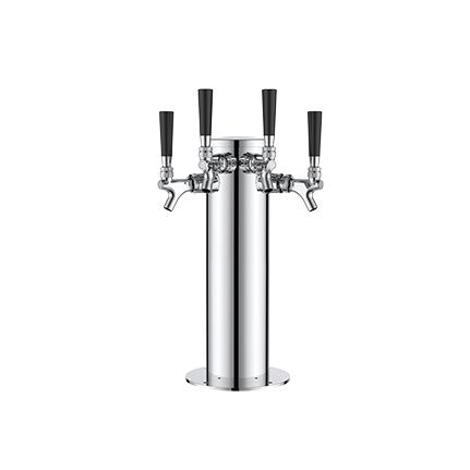 TALOS Beer Keg Tower Triple Chrome Tower Stainless Steel Draft Beer Tower