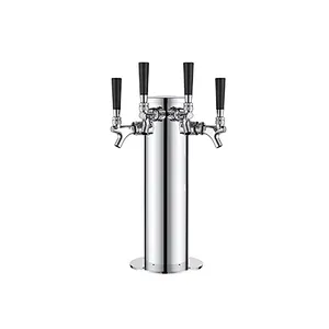 TALOS Beer Keg Tower Triple Chrome Tower Stainless Steel Draft Beer Tower