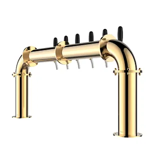 TALOS U Tower Stainless Steel 6 Tap Tower 85mm Beer Dispensing Equipment Draft Beer Tower (PVD)